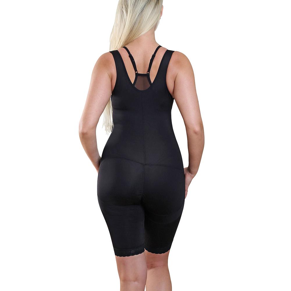 Black Low Compression Bodysuit - Back